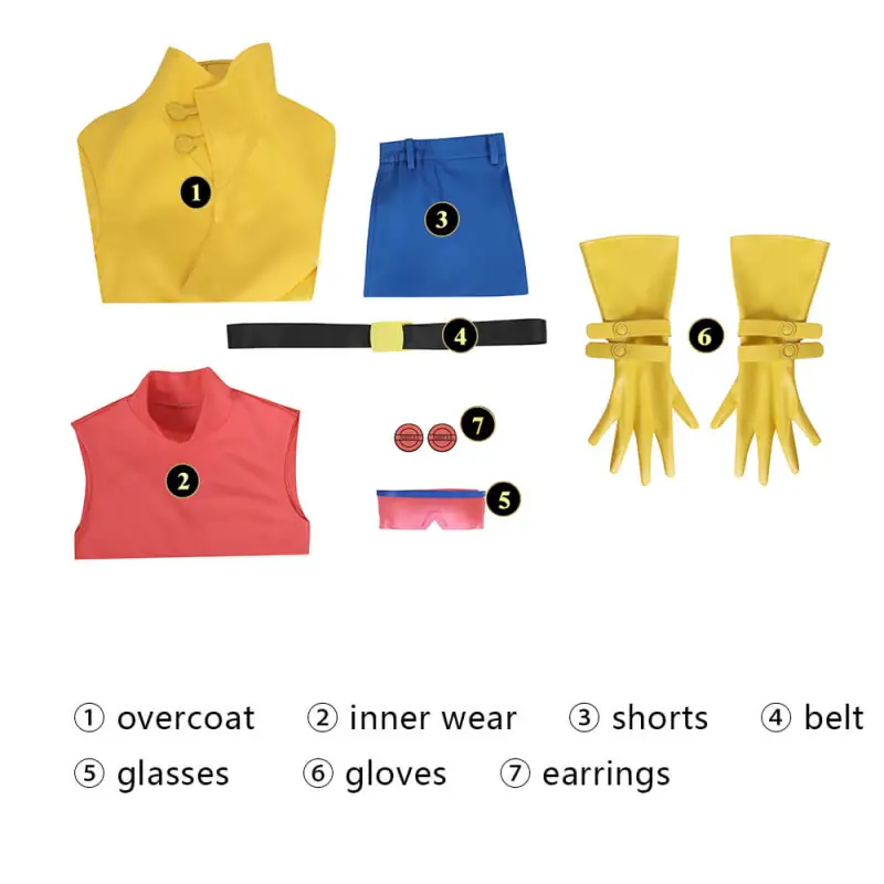 X-Men 97 Jubilee Jubilation Lee Cosplay Costume Hallowcos
