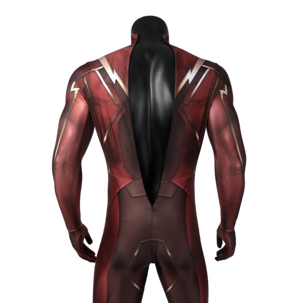 Injustice 2 The Flash Jumpsuit Barry Allen Cosplay Costume Hallowcos