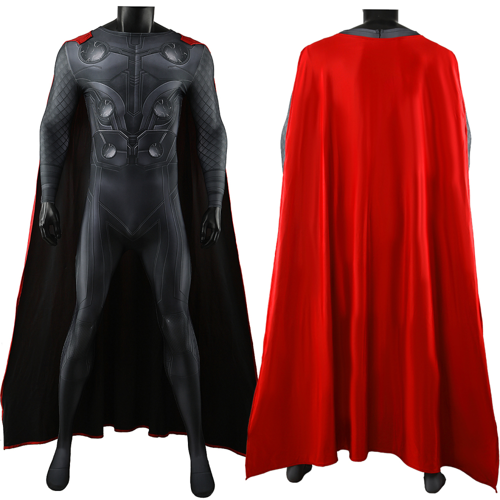 Avengers: Infinity War Thor Cosplay Costume for Men Kids 3D Printing Hallowcos