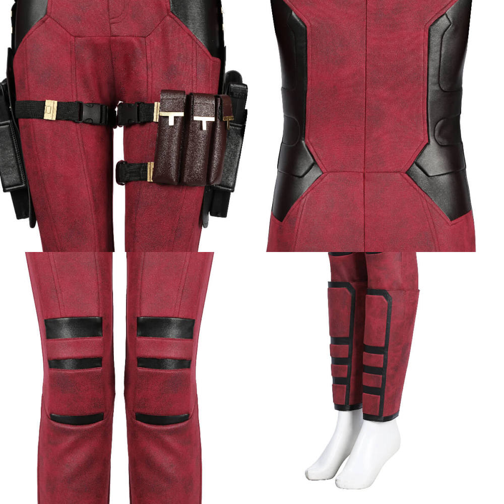 Deadpool & Wolverine Lady Deadpool Cosplay Costume Halloween Outfits Hallowcos