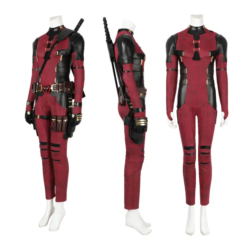 Deadpool & Wolverine Lady Deadpool Cosplay Costume Halloween Outfits Hallowcos