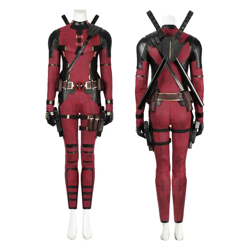 Deadpool & Wolverine Lady Deadpool Cosplay Costume Halloween Outfits Hallowcos