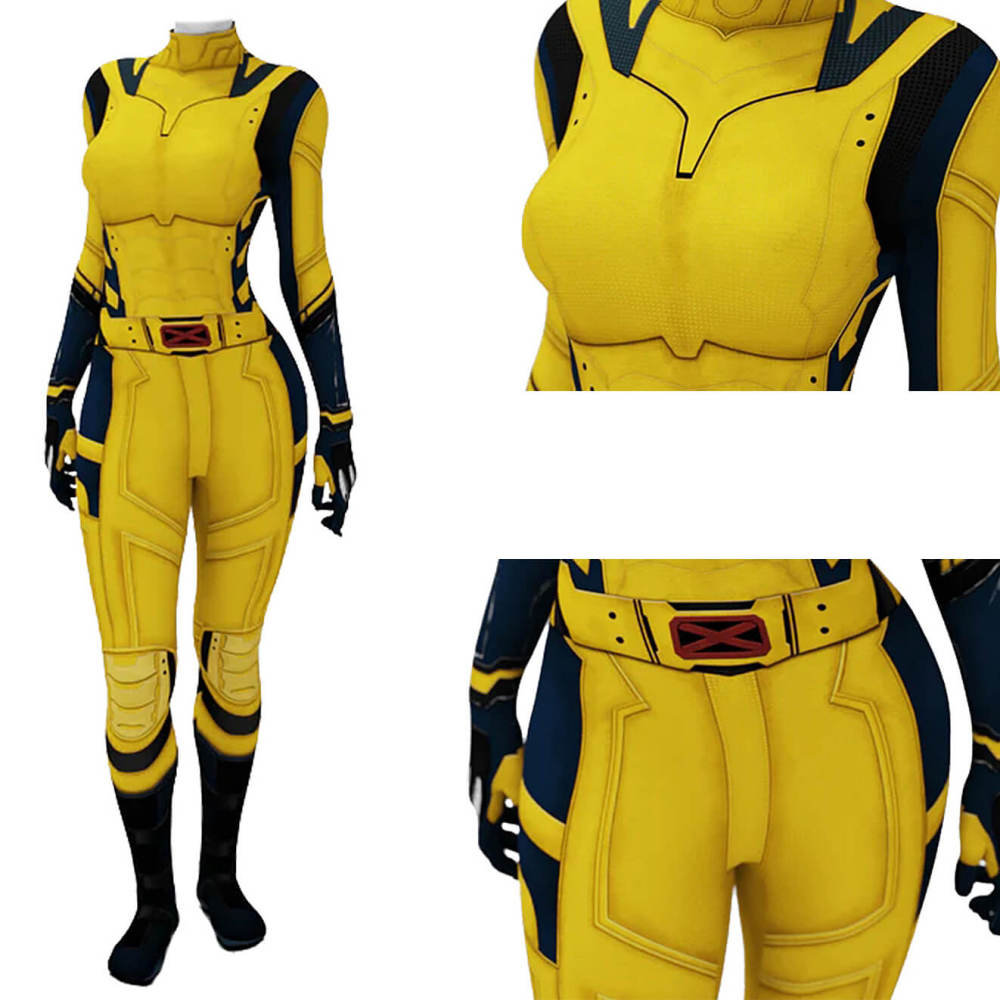 Deadpool 3 Female Wolverine Bodysuit Cosplay Costume