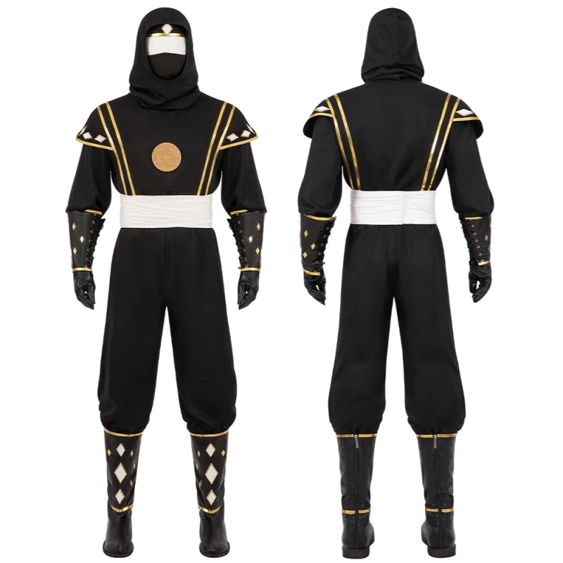 Black Ninja Ranger Cosplay Costume-Mighty Morphin Power Rangers