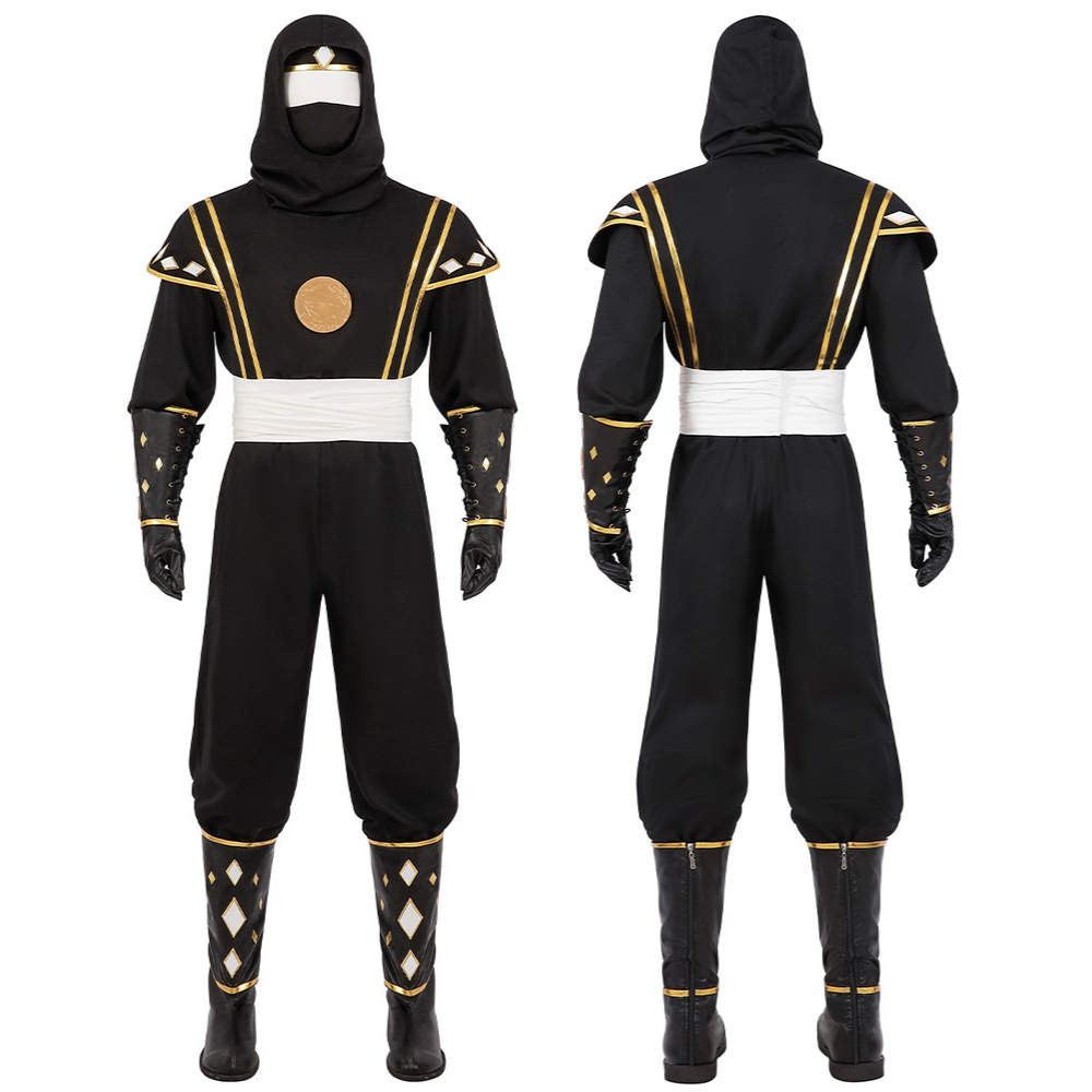 Black Ninja Ranger Cosplay Costume-Mighty Morphin Power Rangers