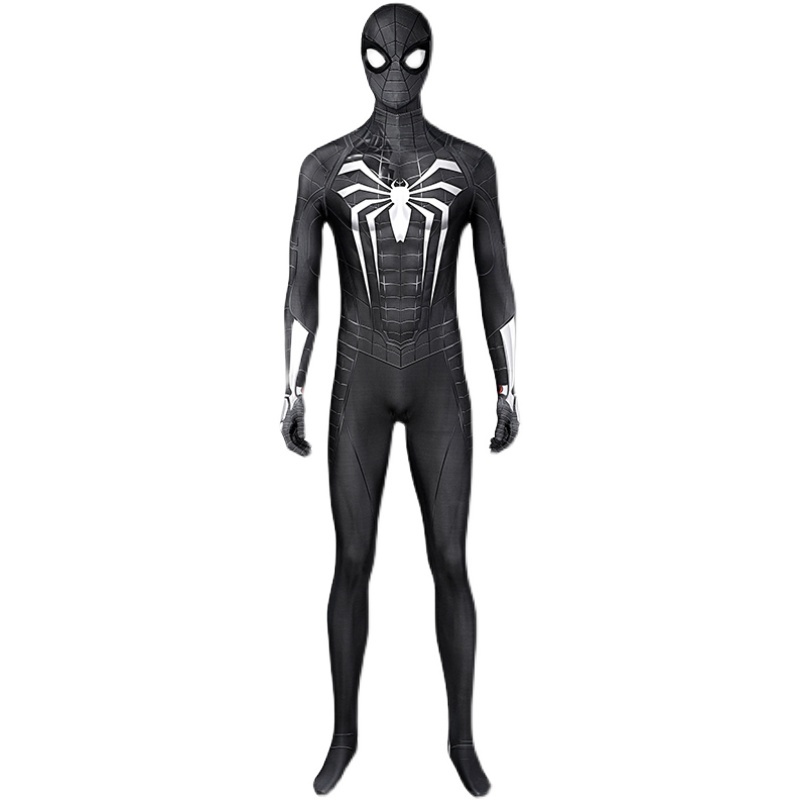 Spider-Man: Miles Morales Symbiote Black Suit Cosplay Costume PS5