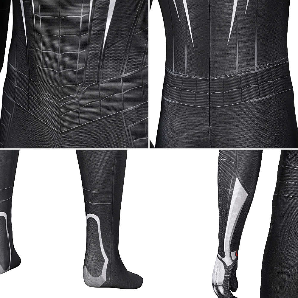 Spider-Man: Miles Morales Symbiote Black Suit Cosplay Costume PS5