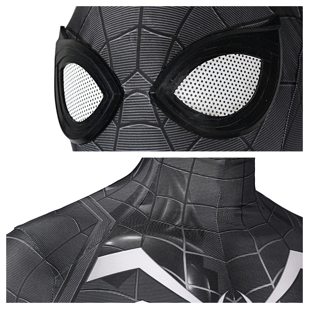 Spider-Man: Miles Morales Symbiote Black Suit Cosplay Costume PS5