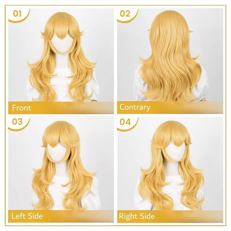 The Super Mario Bros. Movie Princess Peach Cosplay Wig