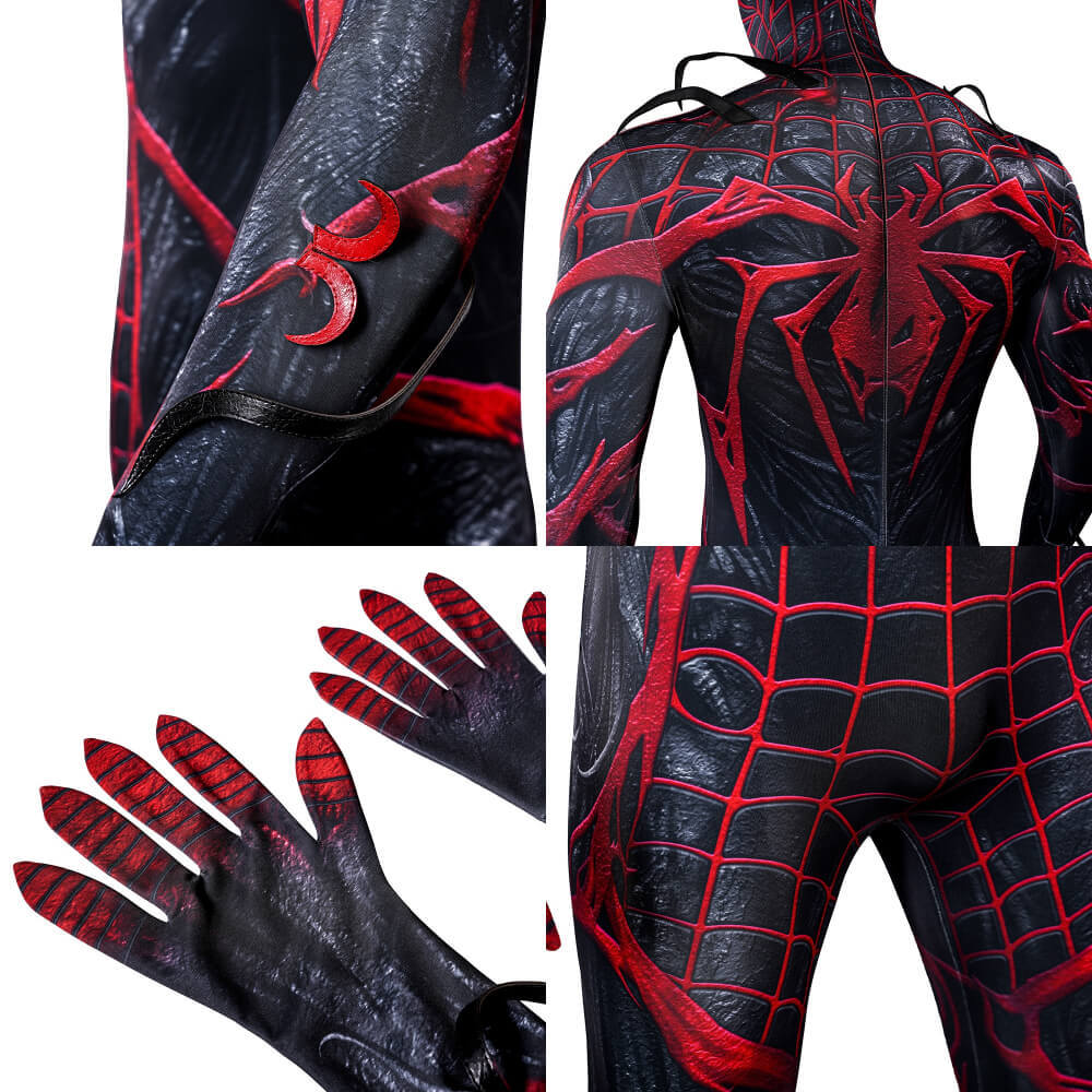 Spider-Man 2 PS5 Absolute Carnage Suit Cosplay Costume Style C