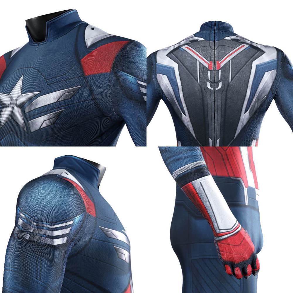Captain America Brave New World Sam Wilson Cosplay Costume Printed Style