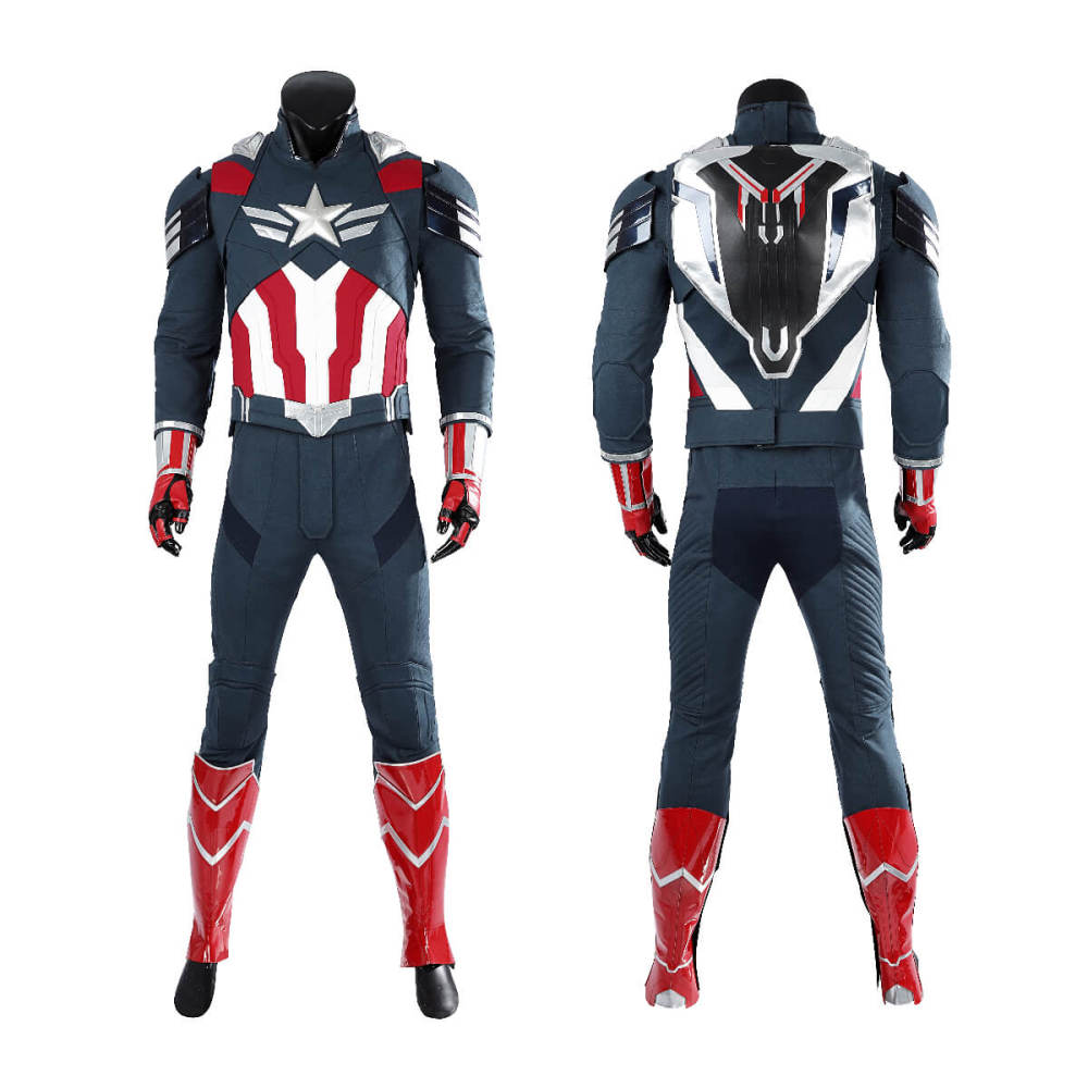 Captain America Brave New World Sam Wilson Cosplay Costume Top Level