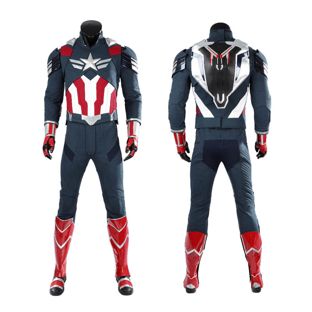 Captain America Brave New World Sam Wilson Cosplay Costume Top Level