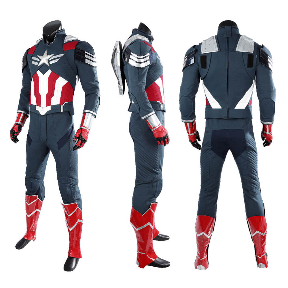 Captain America Brave New World Sam Wilson Cosplay Costume Top Level