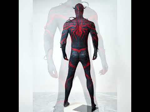 Spider-Man 2 PS5 Absolute Carnage Suit Cosplay Costume Style C
