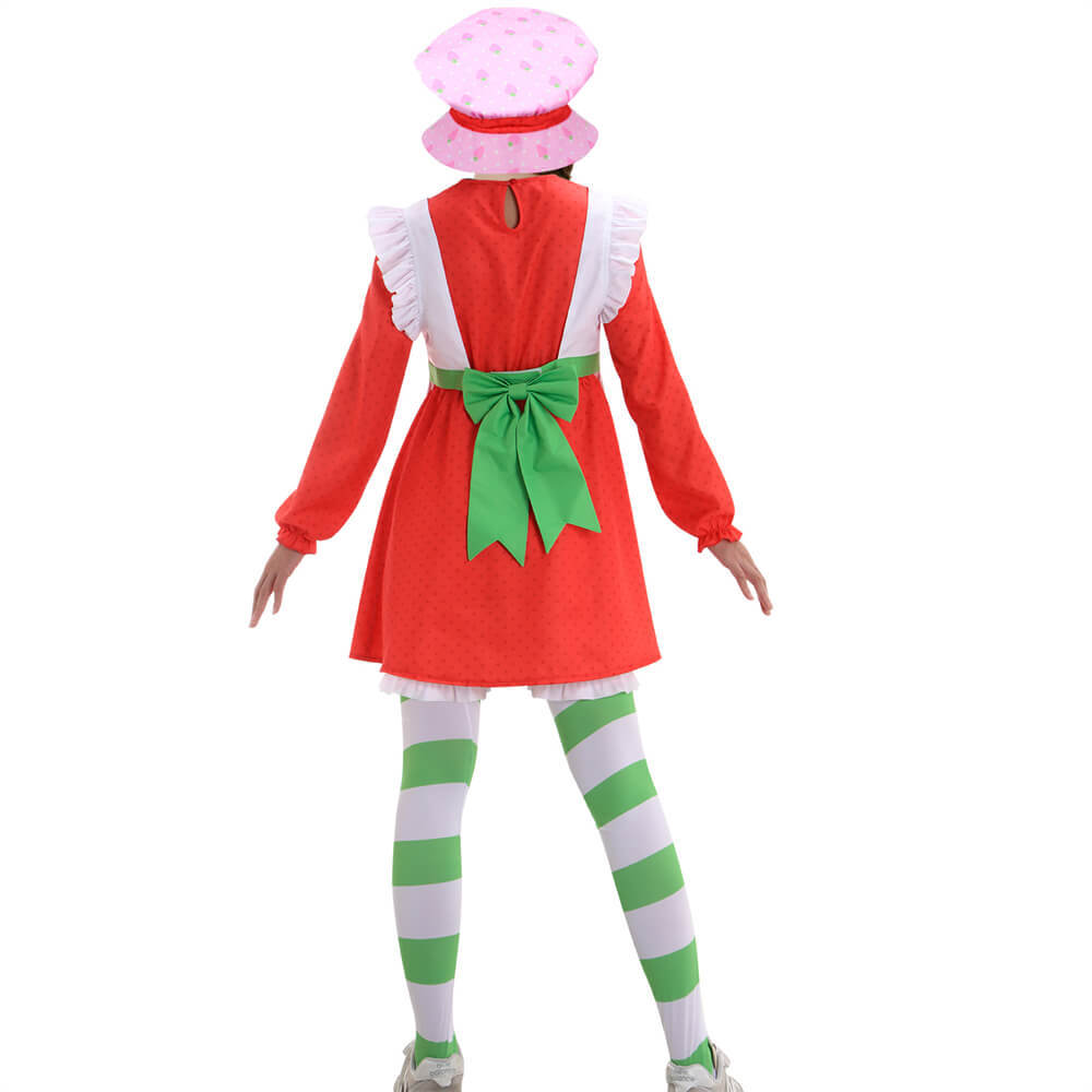 Strawberry Shortcake 1980 Classic Suit Cosplay Costume