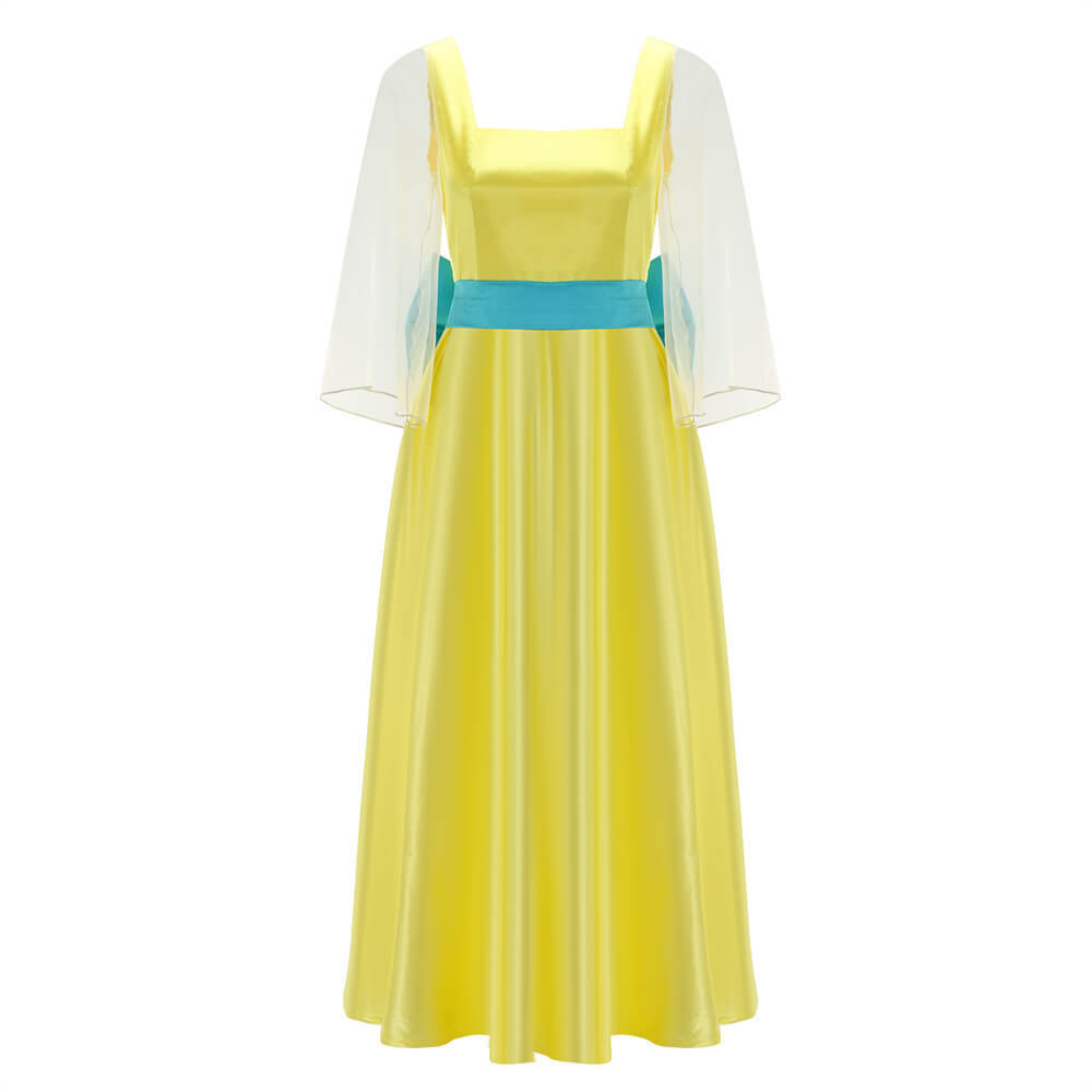 Anastasia Anya Yellow Dress Cosplay Costume