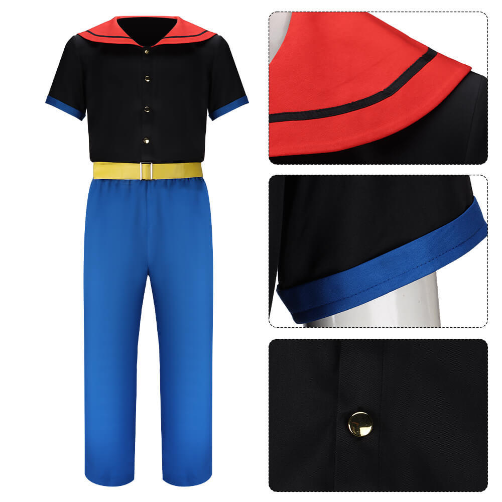 Popeye the Sailor Cosplay Costume Classic Cartoon Role Play