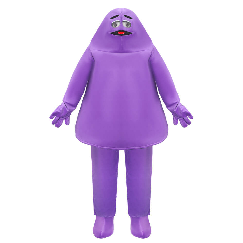 Grimace Purple Monster Cosplay Costume Party Dress