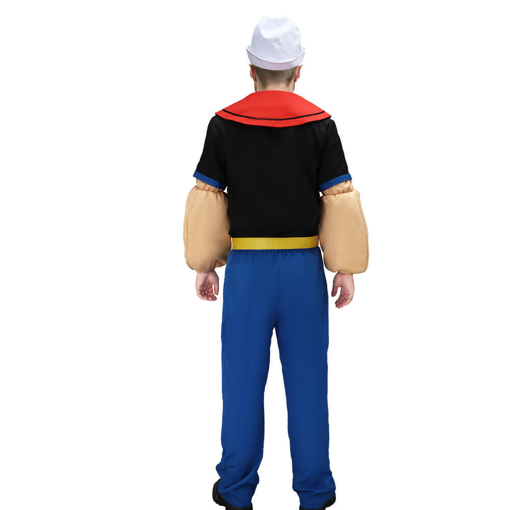 Popeye the Sailor Cosplay Costume Classic Cartoon Role Play