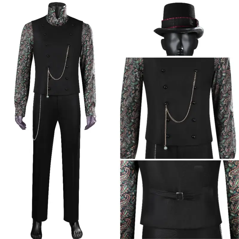 Willy Wonka 2005 Cosplay Costume Charlie and the Chocolate Factory
