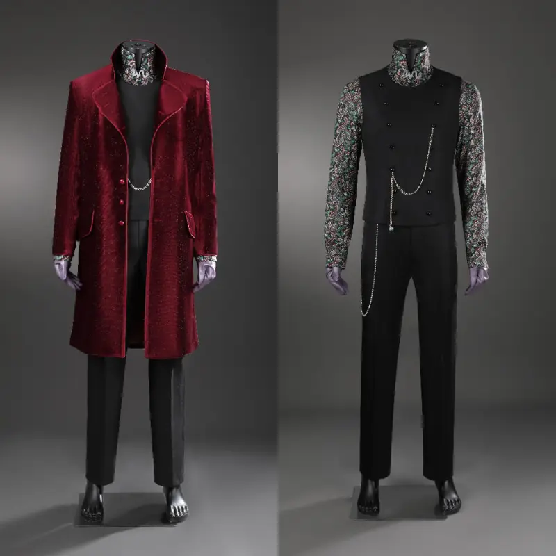 Willy Wonka 2005 Cosplay Costume Charlie and the Chocolate Factory