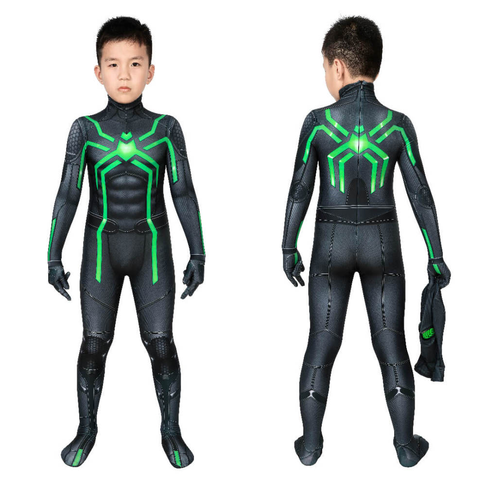 Kids Spider-Man Stealth Big Time Suit PS4 Cosplay Costume
