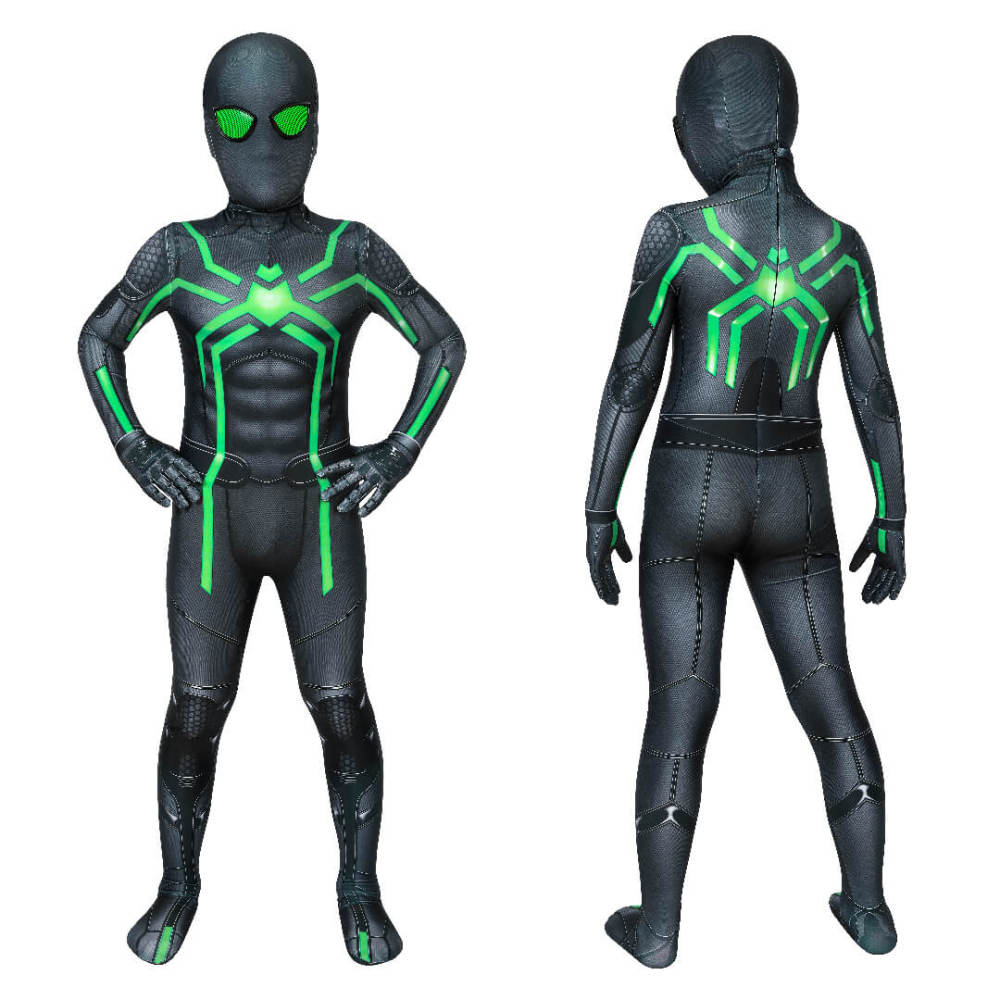 Kids Spider-Man Stealth Big Time Suit PS4 Cosplay Costume
