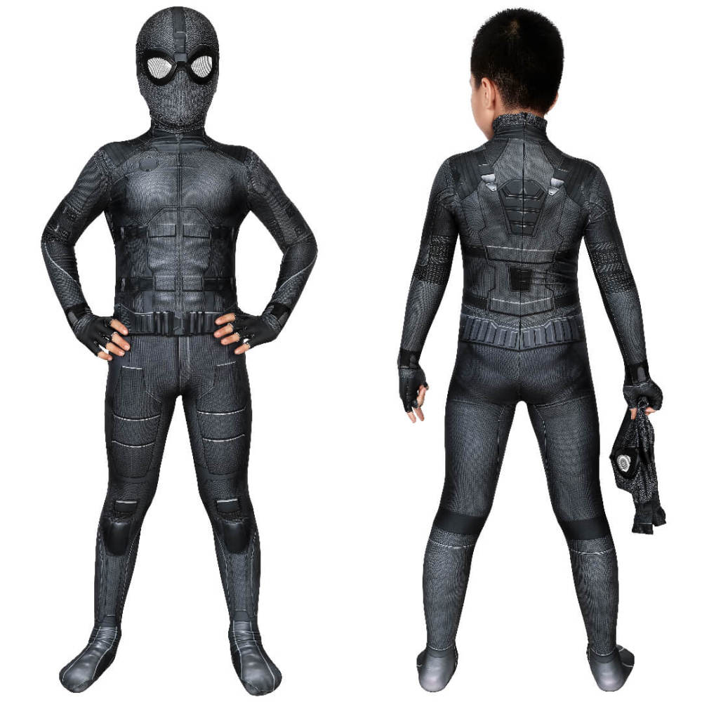 Kids Spider-Man Far From Home Night Monkey Stealth Suit Cosplay Costume