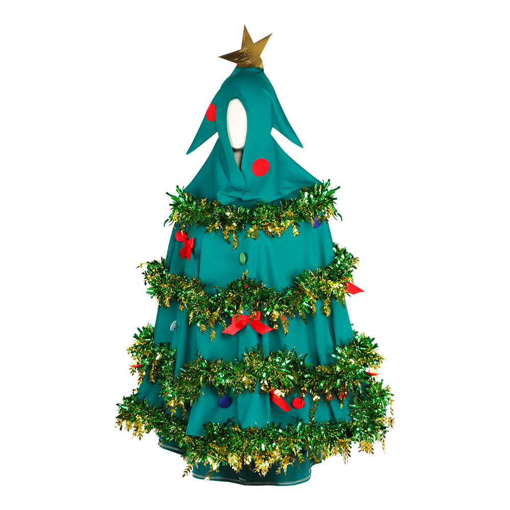 Christmas Tree Costume for Adults Fancy Dress Stage Cosplay Outfits