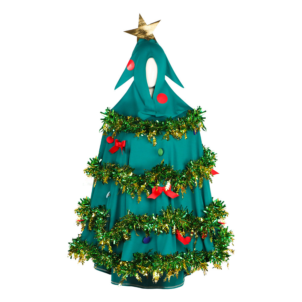 Christmas Tree Costume for Adults Fancy Dress Stage Cosplay Outfits