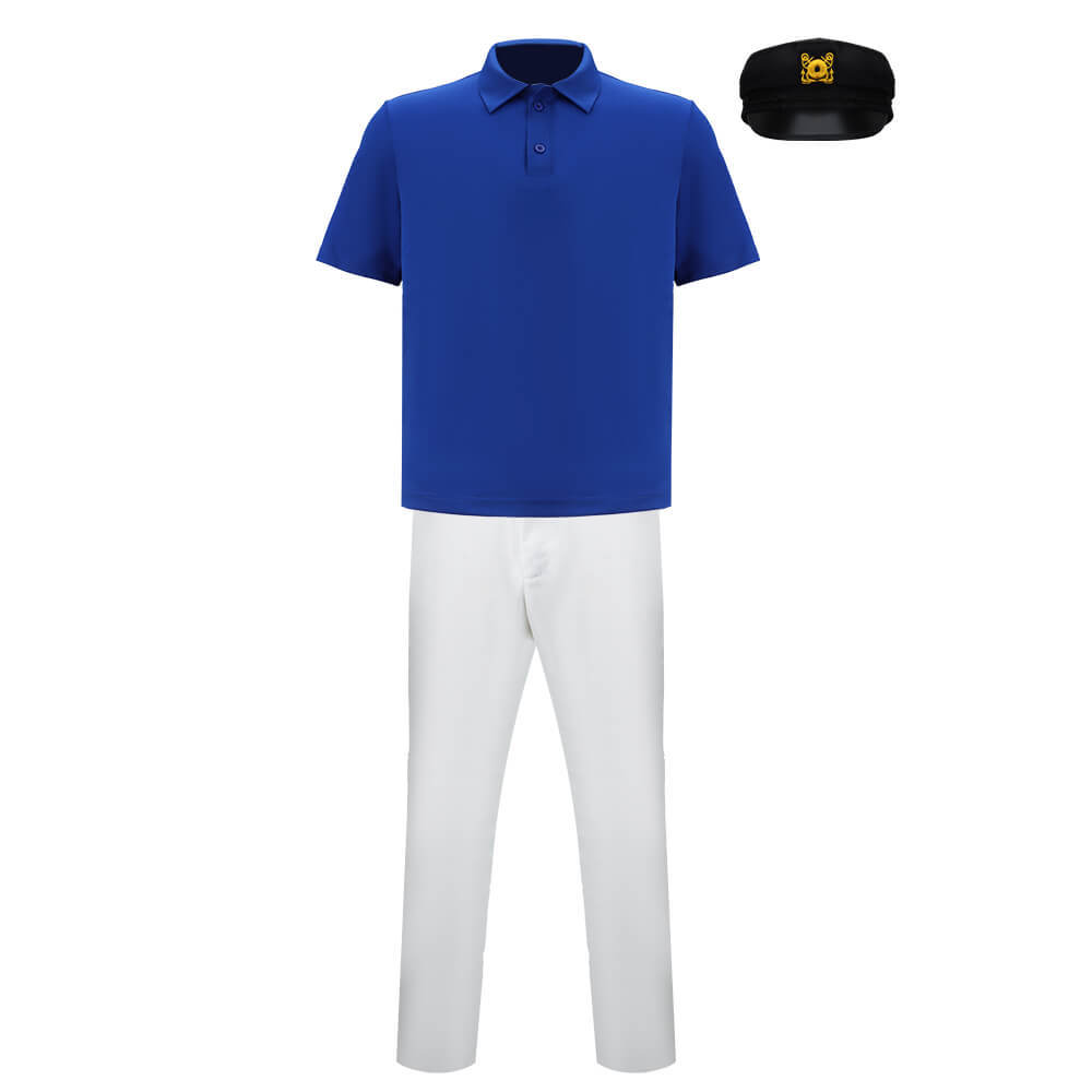 Gilligan's Island The Skipper Jonas Grumby Cosplay Costume