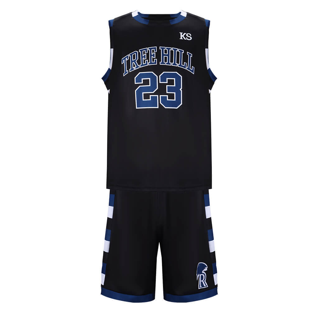 One Tree Hill Ravens Nathan Scott Basketball Jersey Black #23