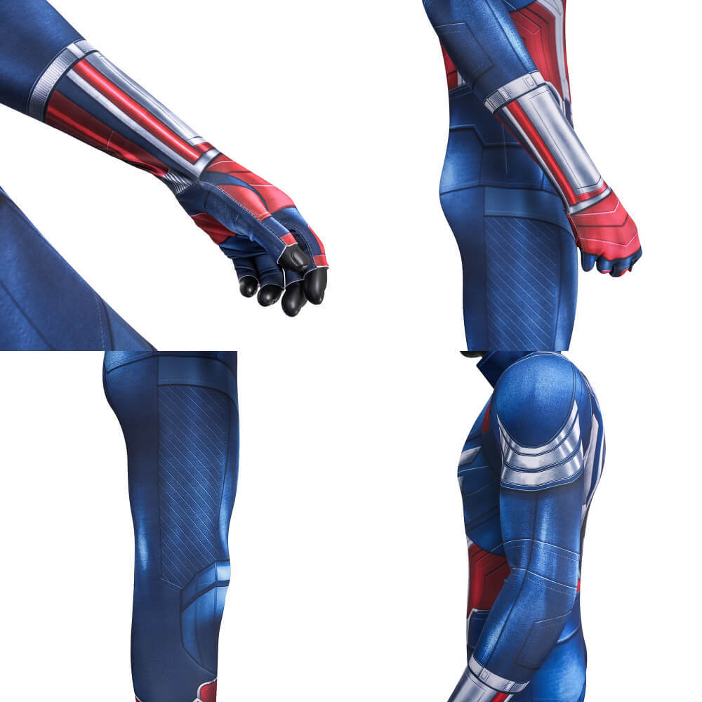 Captain America Brave New World Sam Wilson Cosplay Costume Printed Style B