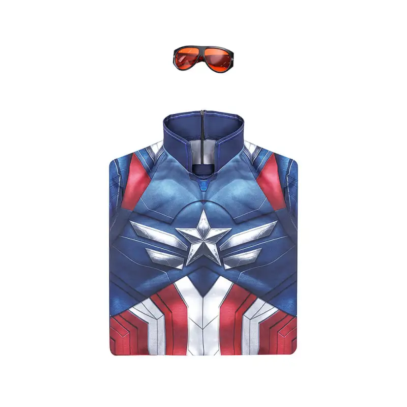 Captain America Brave New World Sam Wilson Cosplay Costume Printed Style B