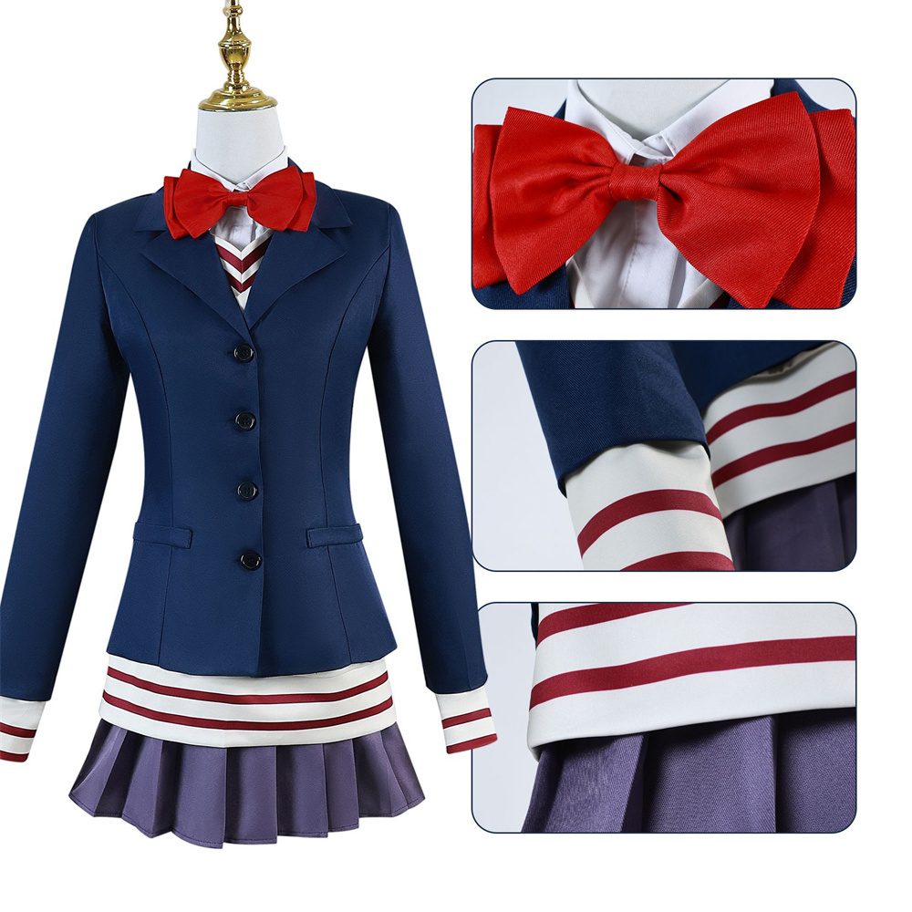 Dandadan Aira Shiratori Cosplay Costume Wig Dan Da Dan School Uniform