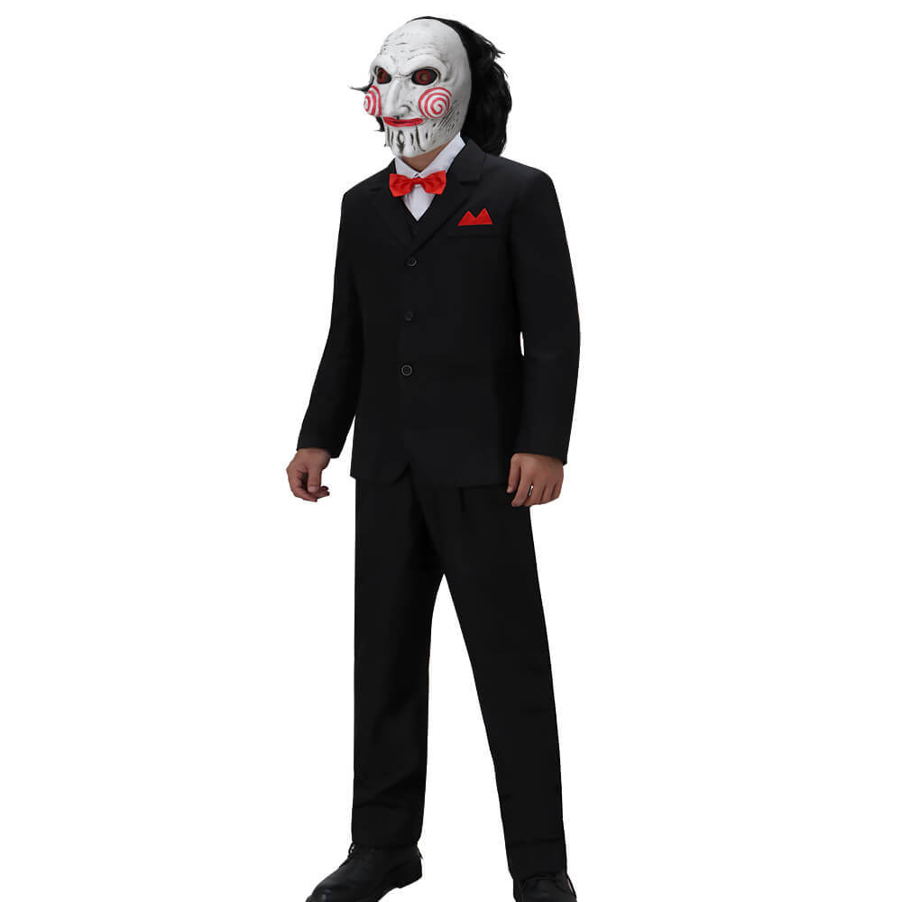 Saw Jigsaw Billy Puppet Cosplay Costume with Mask