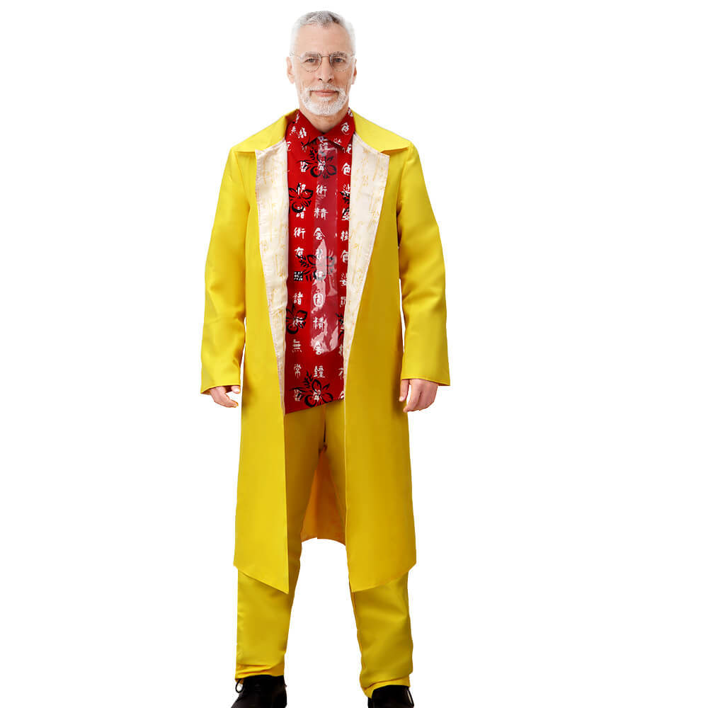 Back to the Future Doc Brown Yellow Suit Cosplay Costume