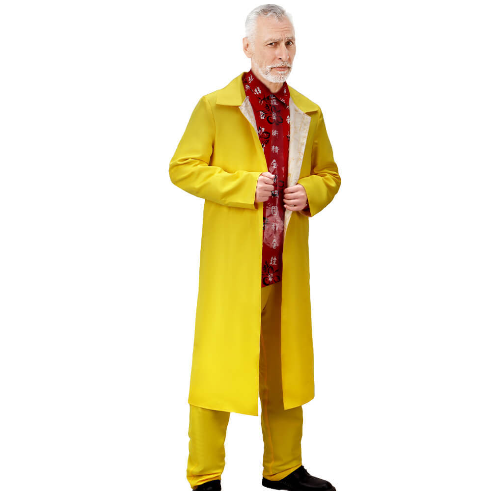 Back to the Future Doc Brown Yellow Suit Cosplay Costume