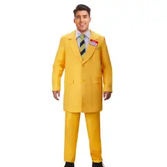 Shrunken Head Bob Yellow Suit Cosplay Costume