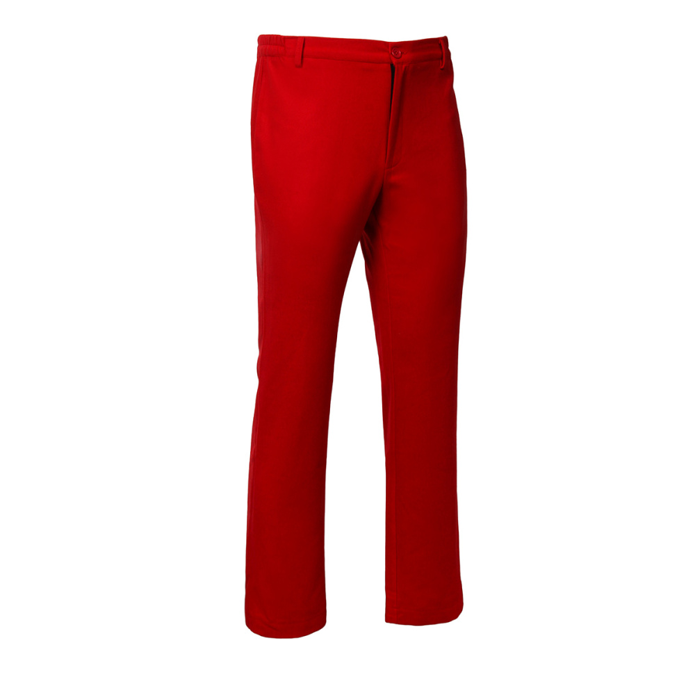 JIACHIL Mens Dress Pants Slim Fit Solid Color Skinny Red Trousers Classic Business Casual Suit Pants