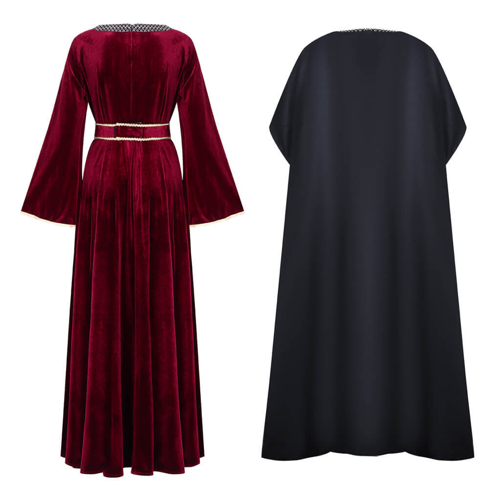 Tangled Mother Gothel Cosplay Costume Party Dress