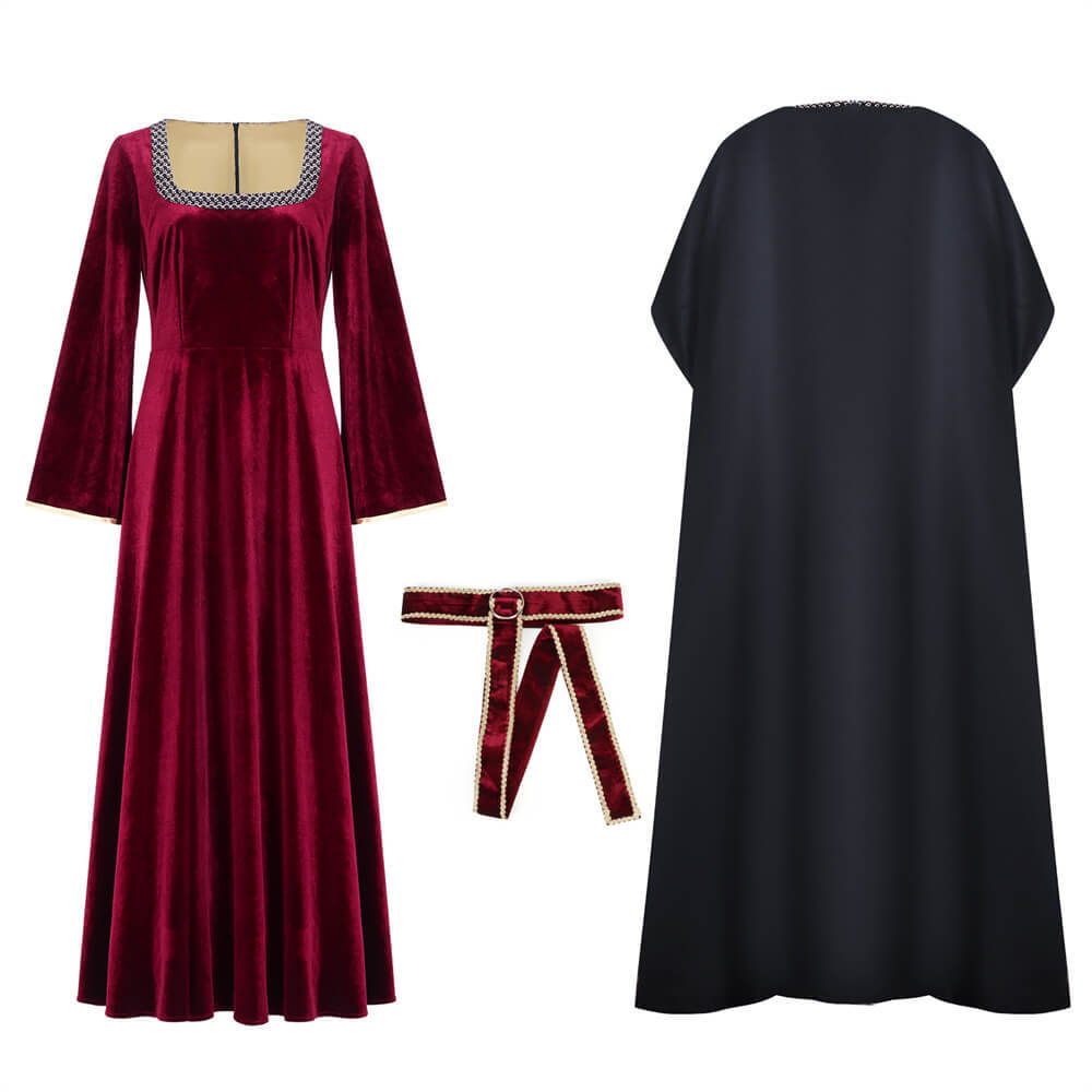 Tangled Mother Gothel Cosplay Costume Party Dress