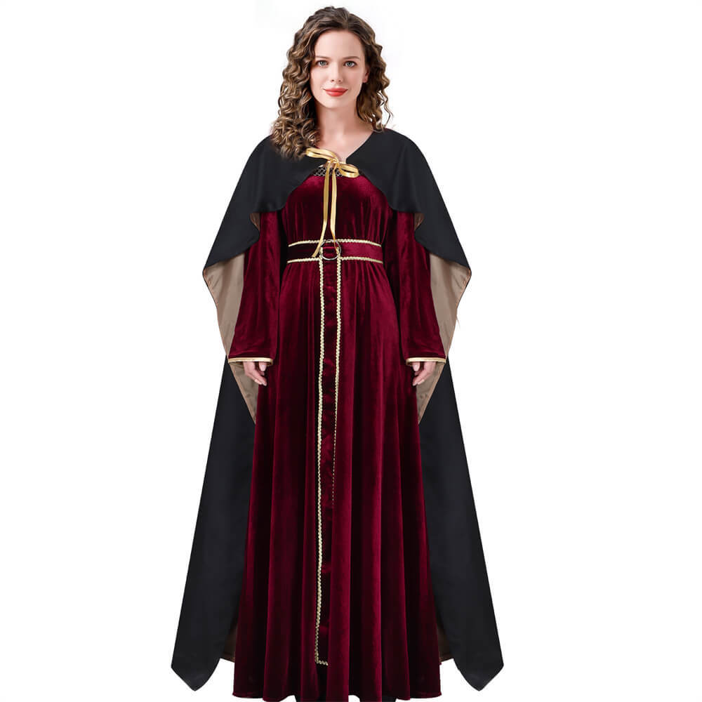 Tangled Mother Gothel Cosplay Costume Party Dress