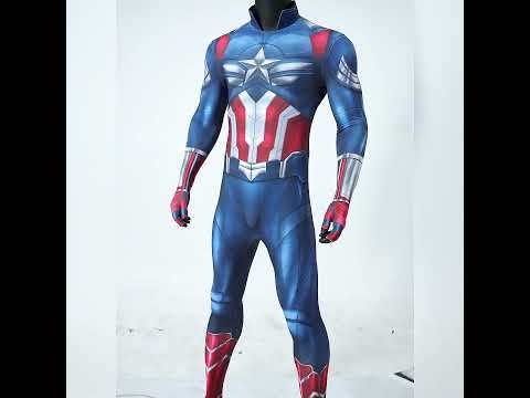 Captain America Brave New World Sam Wilson Cosplay Costume Printed Style B
