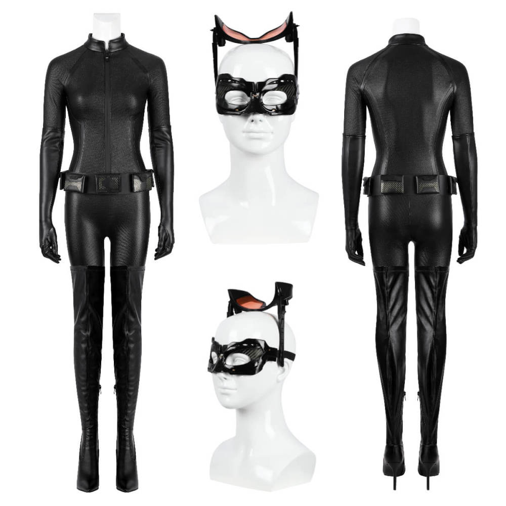 Catwoman Anne Hathaway Cosplay Costume with Eye Mask The Dark Knight Rises
