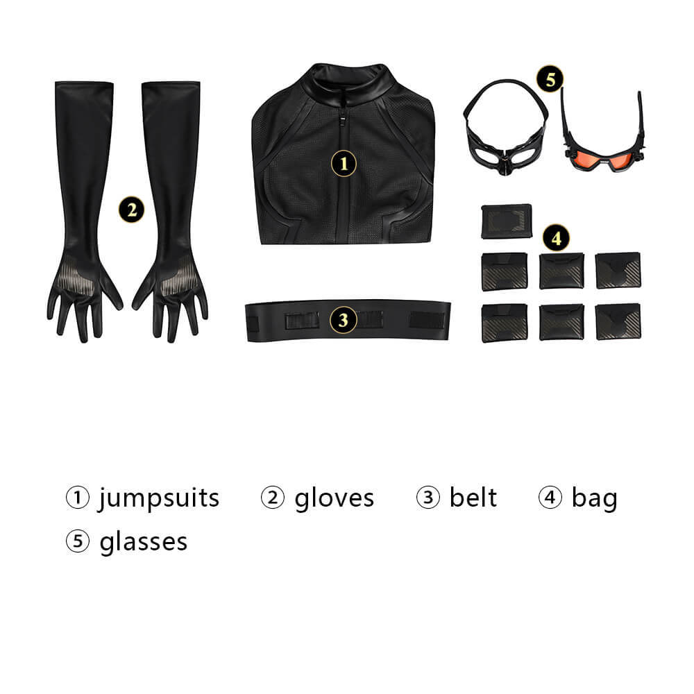 Catwoman Anne Hathaway Cosplay Costume with Eye Mask The Dark Knight Rises