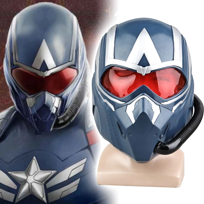 Captain America Brave New World Sam Wilson Helmet Halloween Cosplay Props