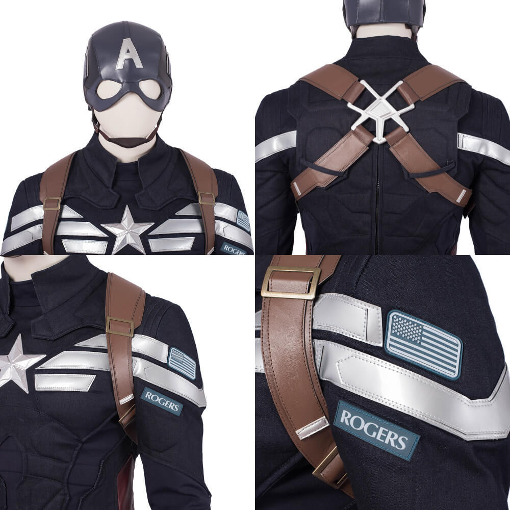 Captain America: The Winter Soldier Steve Rogers Cosplay Costume
