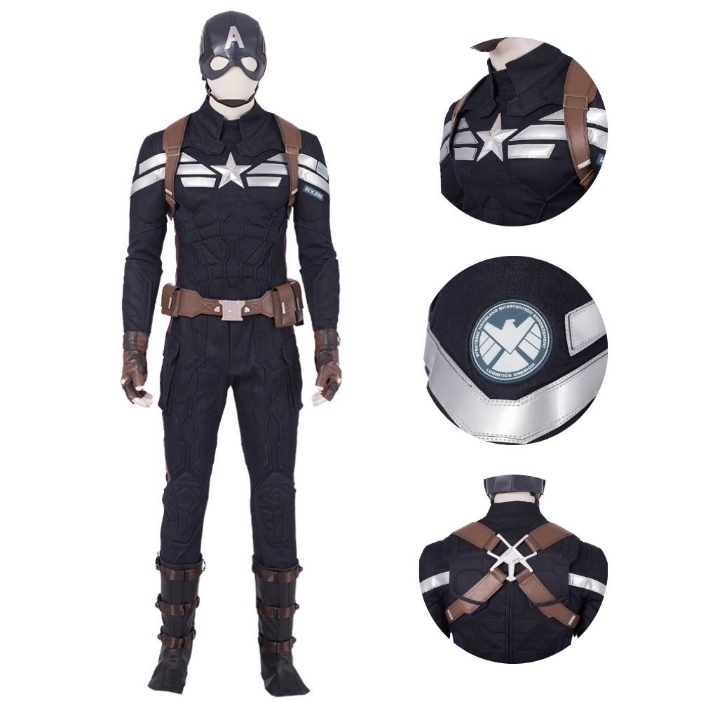 Captain America: The Winter Soldier Steve Rogers Cosplay Costume